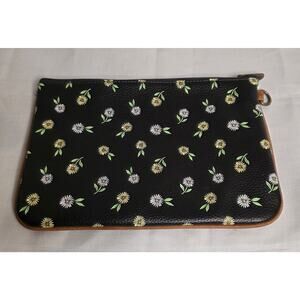Thirty-One Pebbled & Floral Small Toiletry Bag.  100% Polyurethane 9.5" x 6.5"